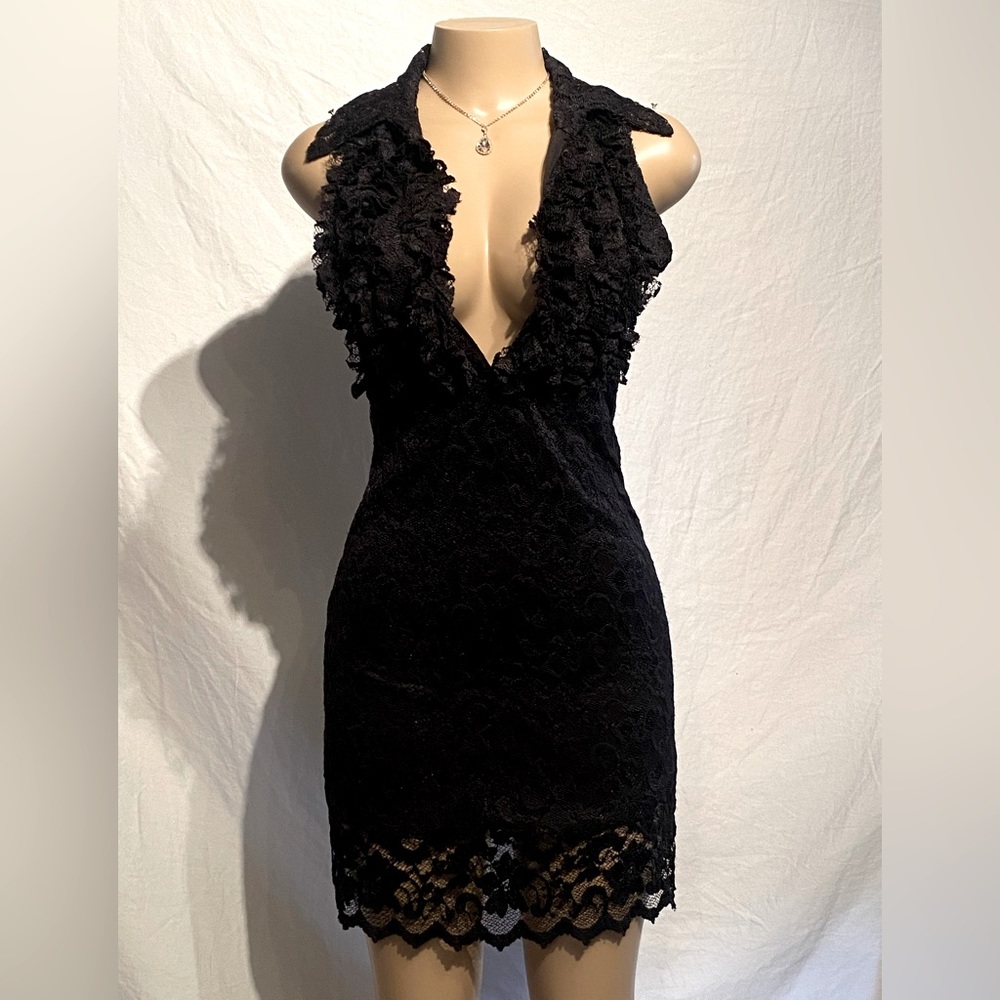 Sentimental NY black lace dress M